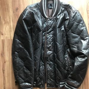 Men’s XL Bar III brown leather jacket